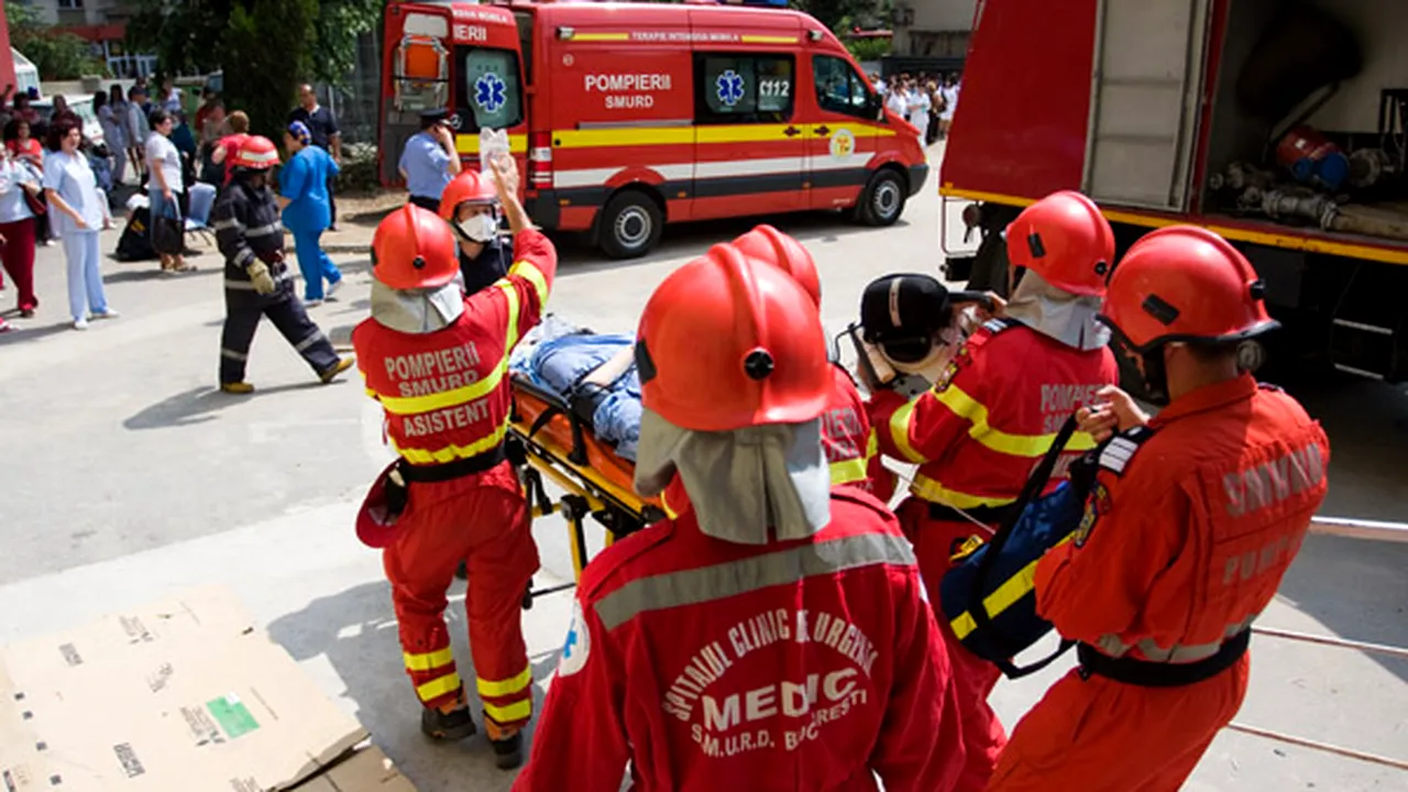 Incendiu puternic la Spitalul 