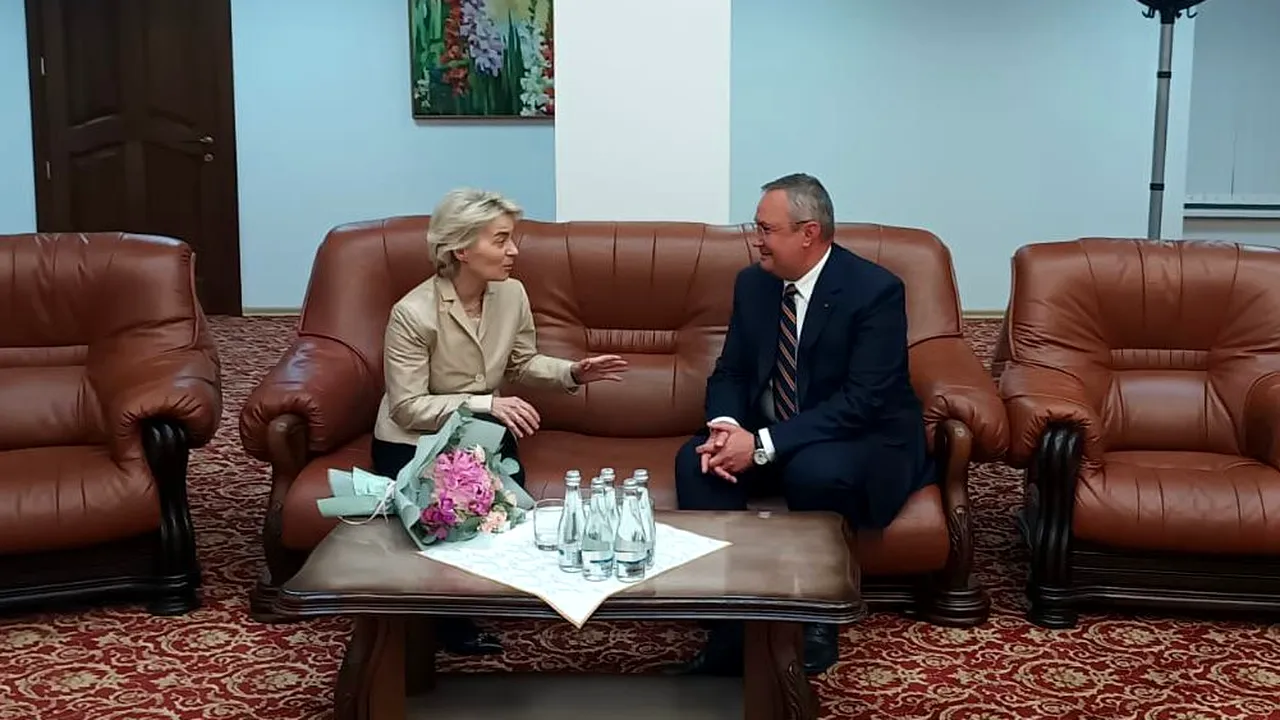 Ciucă, întâlnire „neprevăzută” cu Ursula von der Leyen în Chişinău