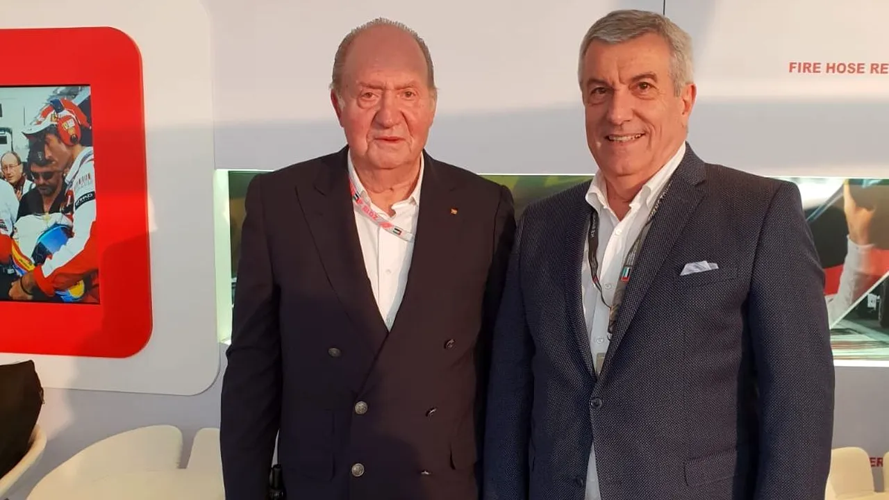Tăriceanu s-a întâlnit cu fostul rege Spaniei şi cu Zidane, la Marele Premiu de Formula 1 din Abu Dhabi