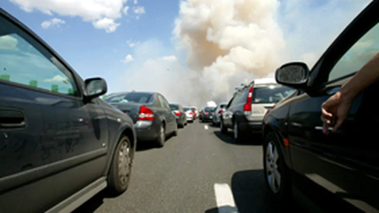 Vizibilitate redusă pe Autostrada Soarelui