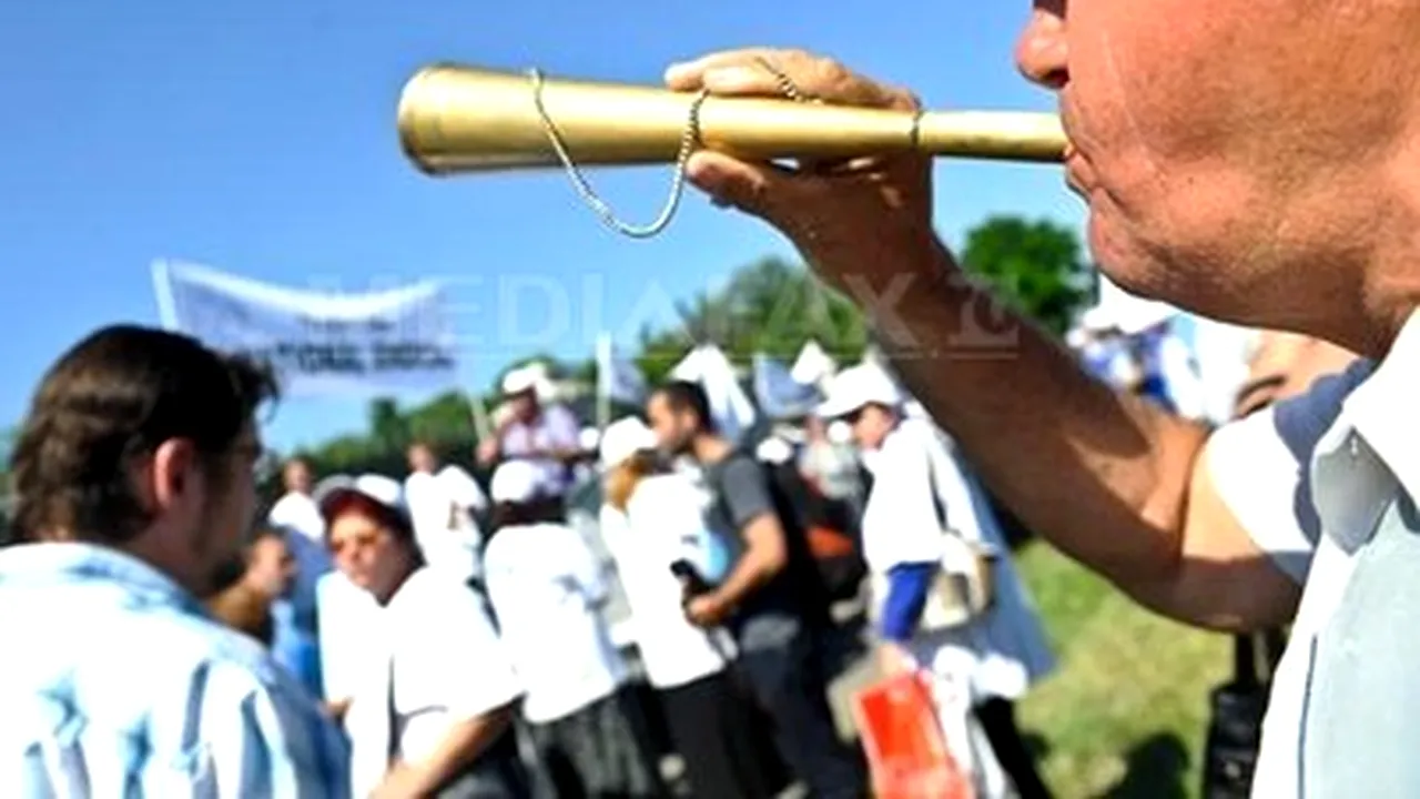 Romanian Unionists Protest Austerity Measures In Bucharest