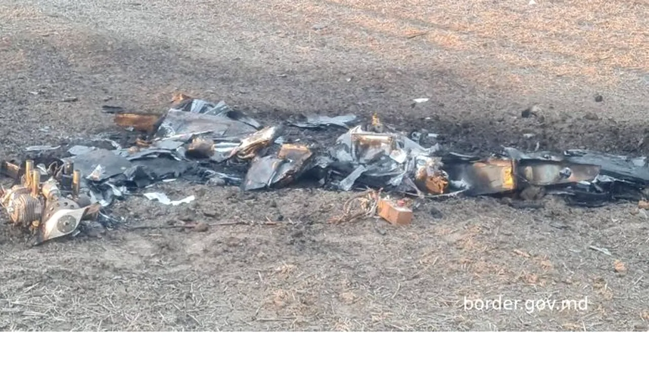 Fragmente de dronă Shahed, depistate în Republica Moldova, la graniţa cu Ucraina