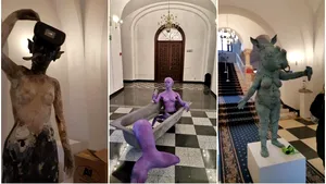 Statuetele expuse de Clotilde Armand în holul Primăriei Sectorului 1 au fost scoase la licitaţie. Care este preţul de pornire