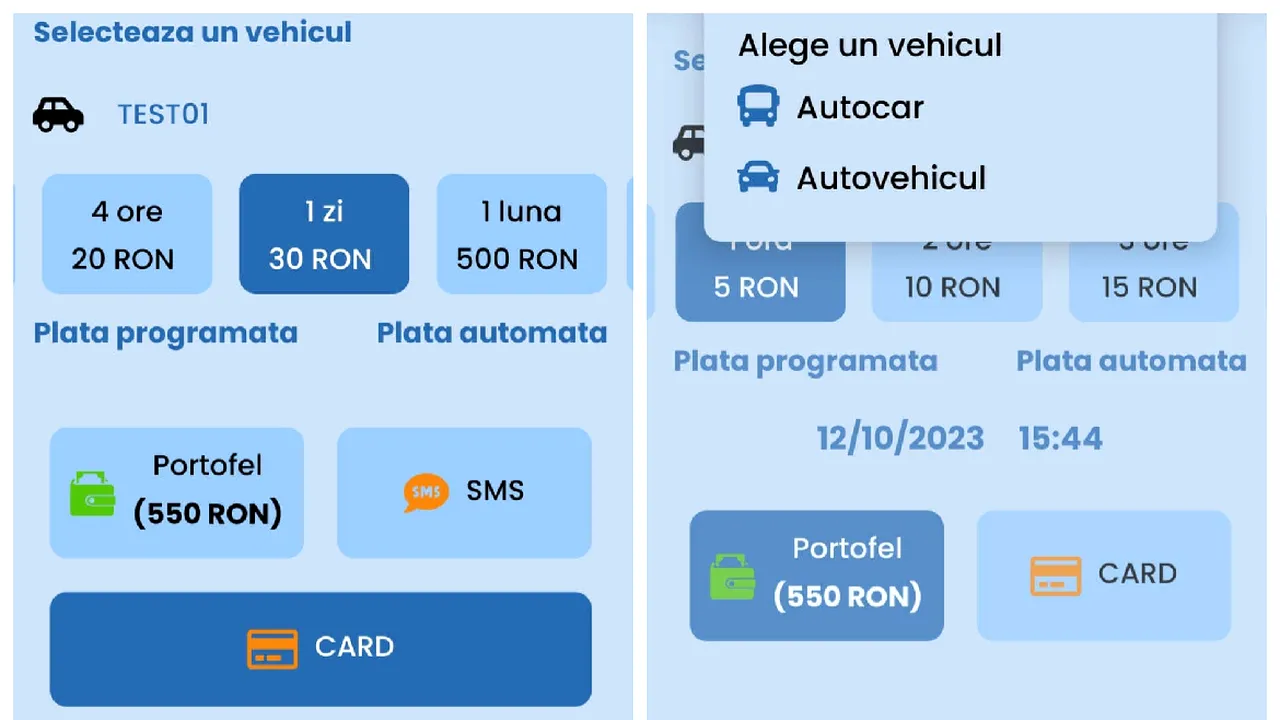 Nouă versiune a aplicaţiei de plată a parcărilor administrate de Primăria Capitalei