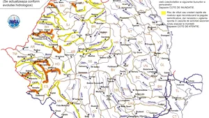 Code Orange, Yellow Warnings For Floods in W, NW Romania