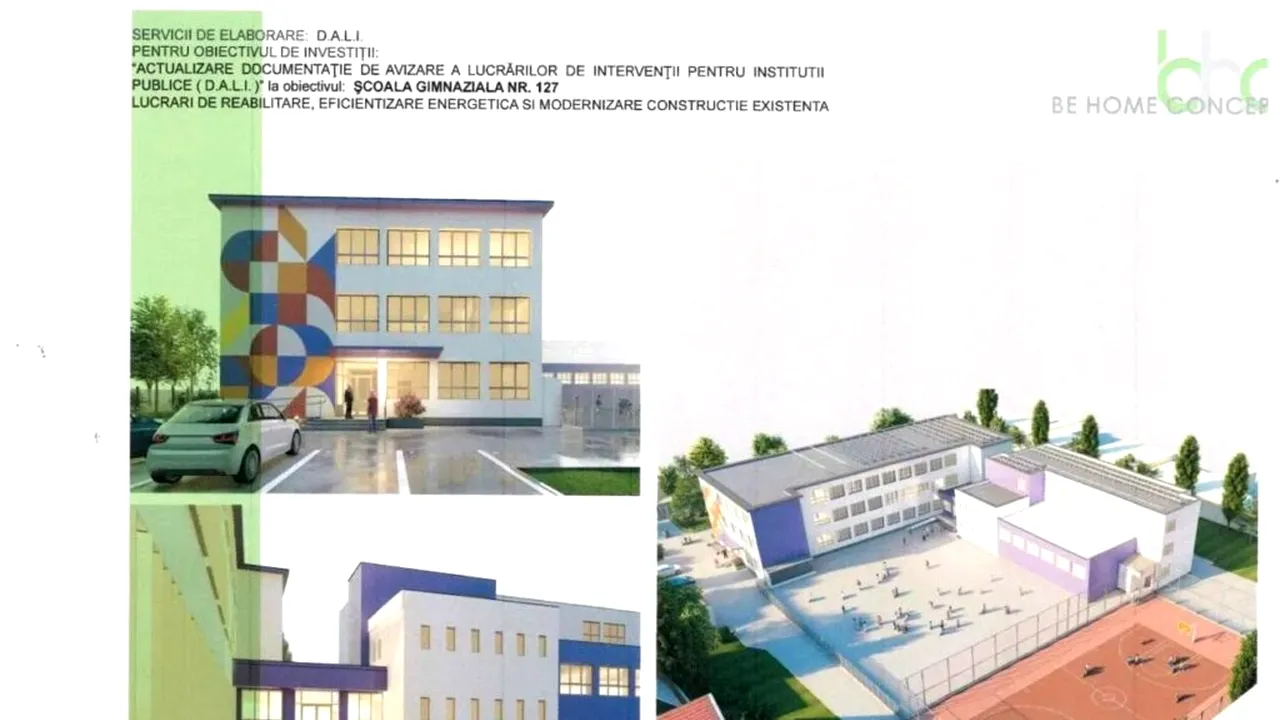 (P) Școala Gimnazială Nr.127 beneficiază de investiții în eficientizarea energetică