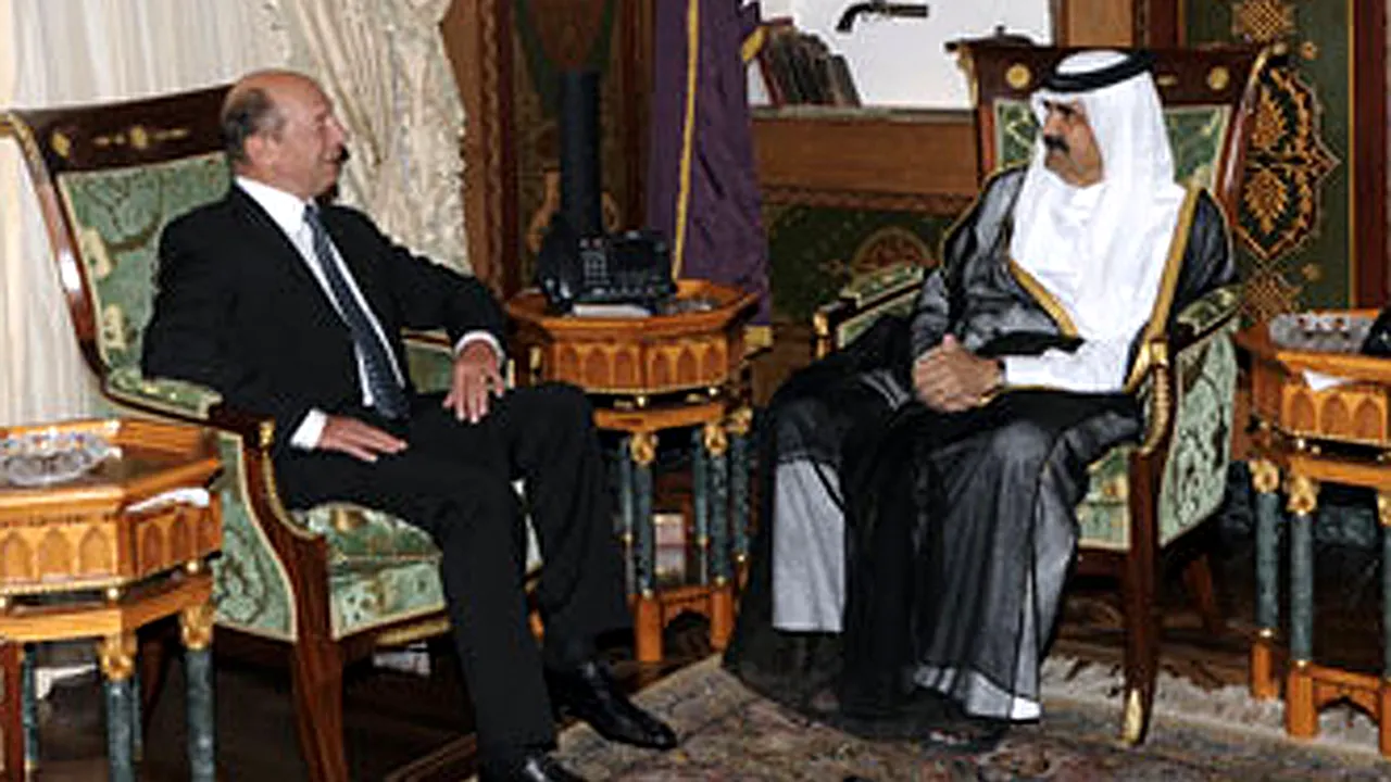 Preşedintele Băsescu şi emirul din Qatar au discutat despre întărirea cooperării bilaterale