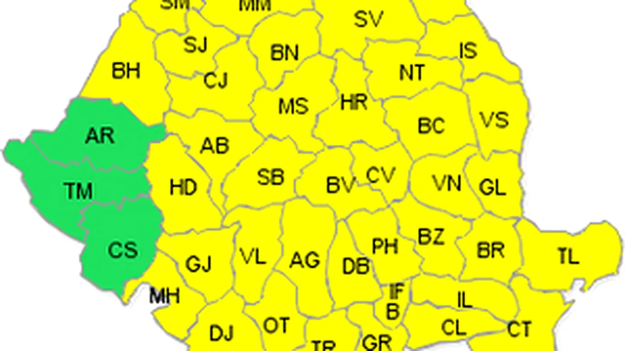 Romania Gets Advisory For Cold Weather, Rain, Storms During Weekend