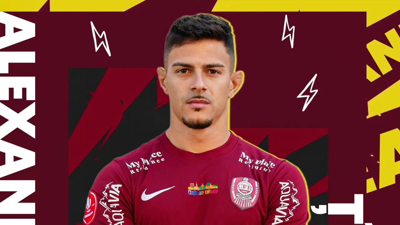 Fundaşul Alexandru Ţîrlea, crescut la Academia Real Madrid, a semnat cu CFR Cluj