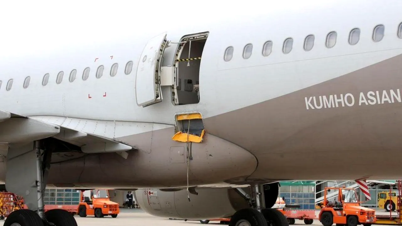 Teroare la mare altitudine: un pasager a deschis uşa de urgenţă a avionului. Momentul nebuniei a fost filmat