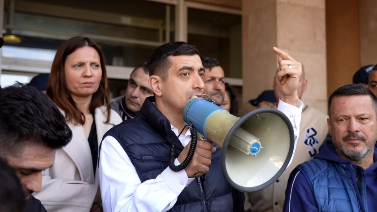 George Simion, la protestul minerilor din Gorj: Ceea ce se întâmplă la CE Oltenia este un atentat la siguranța națională