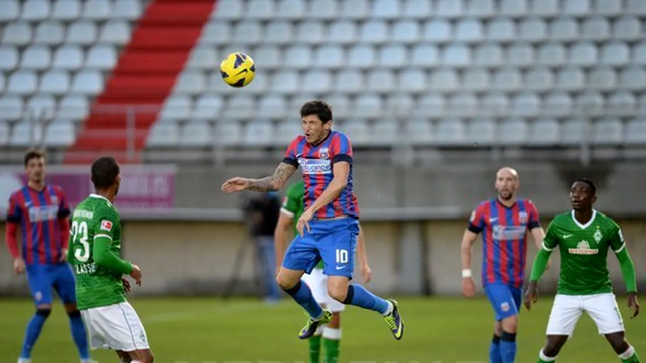 Steaua a remizat cu Werder Bremen, scor 0-0, într-un meci amical