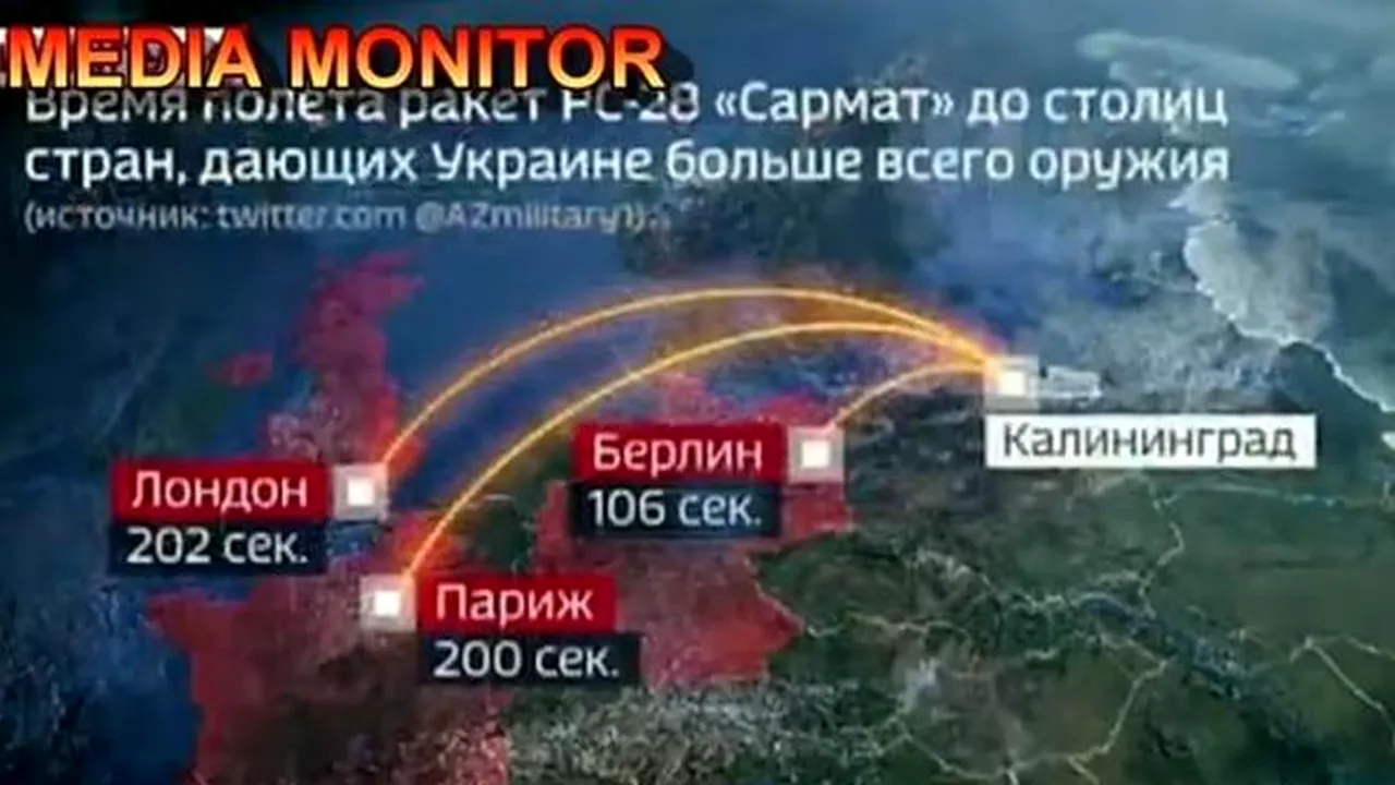 Simulare periculoasă la televiziunea rusă: 202 secunde pentru a incinera Londra cu o bombă atomică
