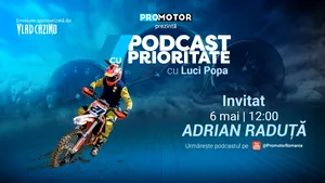 Adrian Răduță vine la „Podcast cu Prioritate” by ProMotor pe 6 mai. Episod despre motocros, disciplină și culisele unui sport spectaculos
