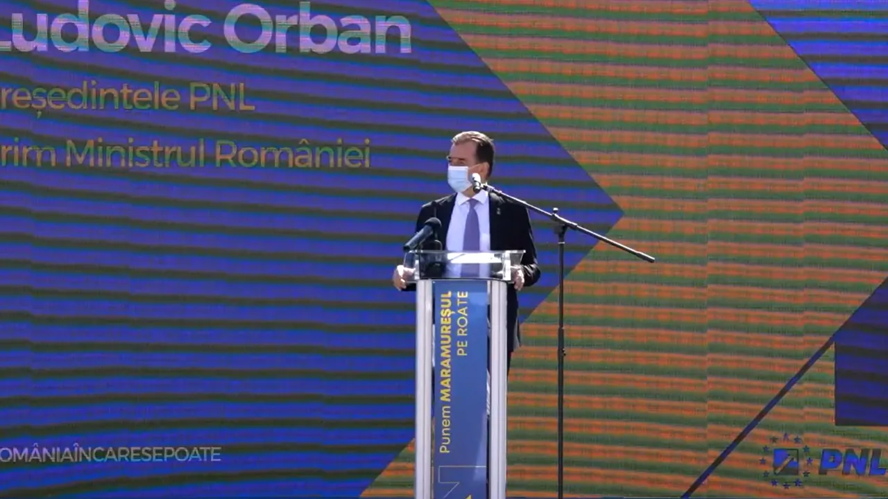 Caz de Covid-19 în PNL Maramureş, judeţ vizitat sâmbătă în campania electorală de premierul Ludovic Orban 