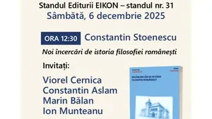 Un volum despre filosofia românească își face debutul la Gaudeamus 2025. Constantin Stoenescu rescrie istoria filosofiei românești