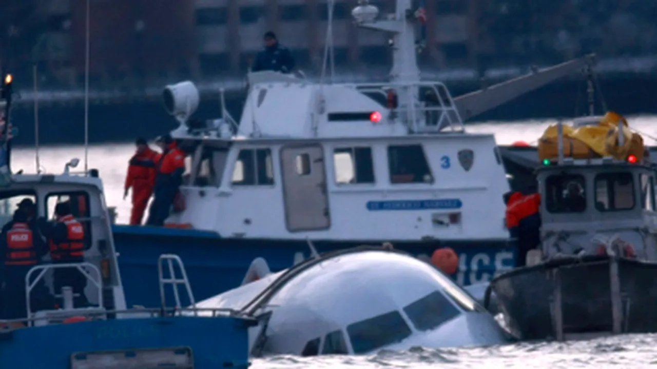 Înregistrările de zbor dovedesc calmul pilotului care a amerizat pe fluviul Hudson (Video)