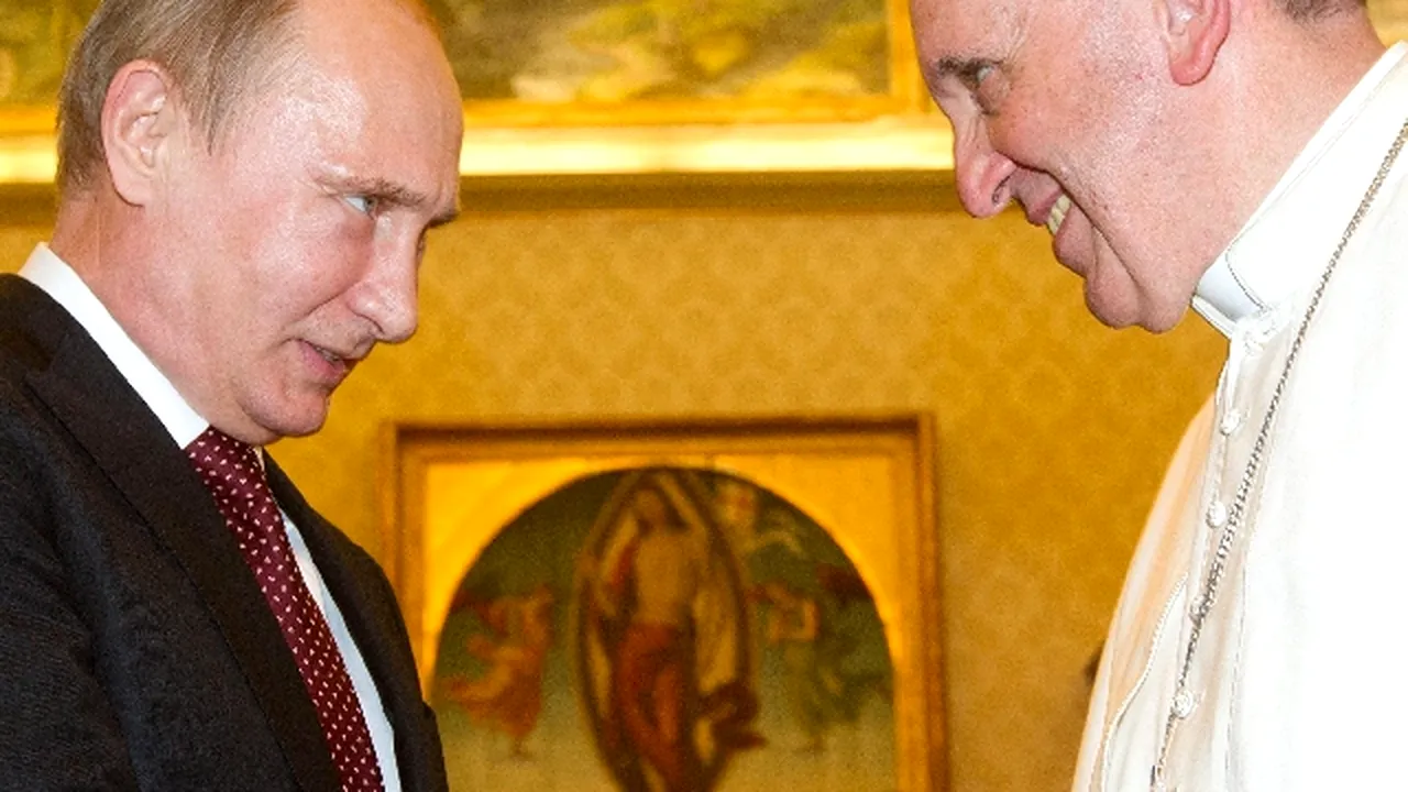 Vladimir Putin, la Vatican. Preşedintele Rusiei va discuta cu Papa Francisc despre situaţia din Ucraina şi Orientul Mijlociu