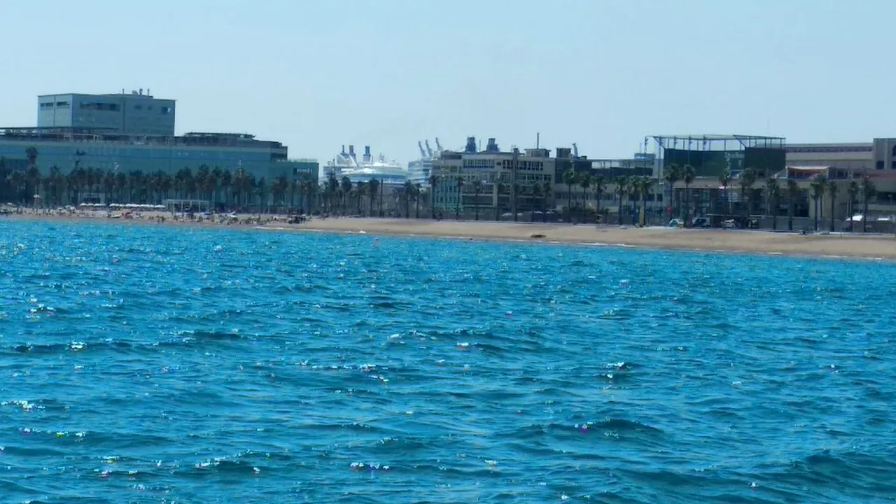 VIDEO O plajă celebră din Barcelona a fost evacuată după descoperirea unui dispozitiv exploziv
