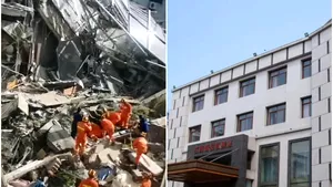 Four Seasons Kaiyuan Hotel, un hotel dintr-o zonă turistică a Chinei,  s-a prăbuşit: cel puţin un mort şi mai mulţi dispăruţi