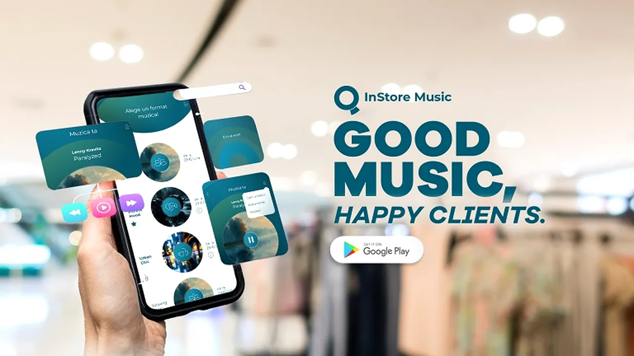 Aplicaţie mobilă inovatoare pentru muzică ambientală, lansată la Cluj QInStore Music