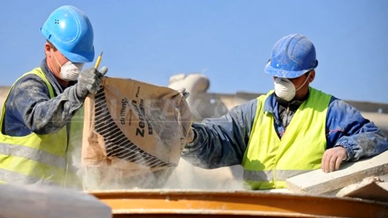 Volumul lucrărilor de construcţii a crescut în primele opt luni cu 4,9%