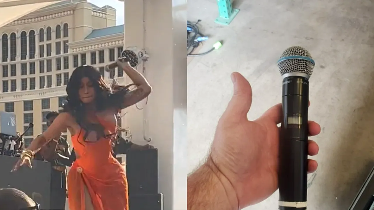 Microfonul cu care Cardi B a aruncat într-un fan, la un concert, vândut cu 100.000 de dolari