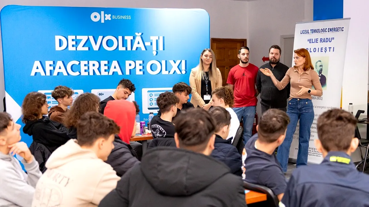 OLX sprijină tinerii din liceele tehnice prin programul „Succesul e să faci ceea ce îţi place! 