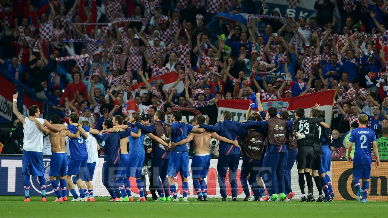 EURO 2012: Federaţia Croată de Fotbal a fost amendată cu 80.000 de euro