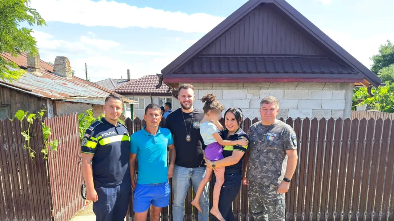 Fetița din Brăila a fost găsită de câinele familiei: se ascundea în ograda bunicii