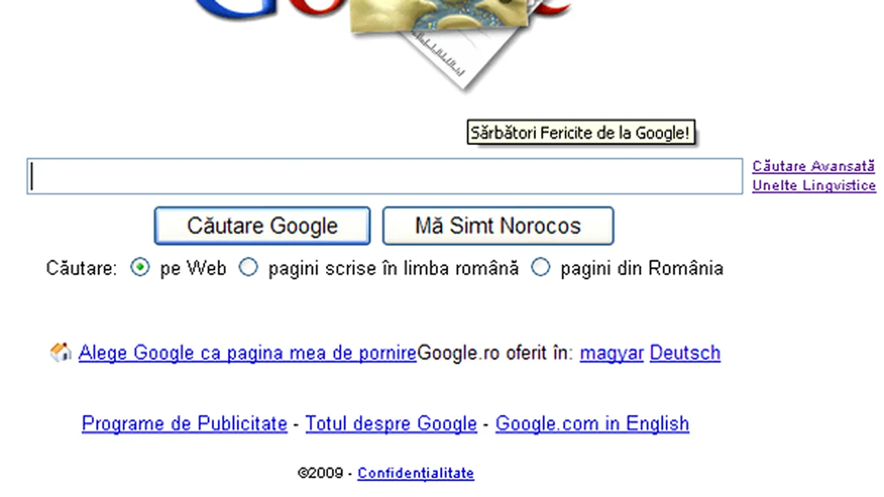 Google şi-a modificat logoul pentru a le ura utilizatorilor 