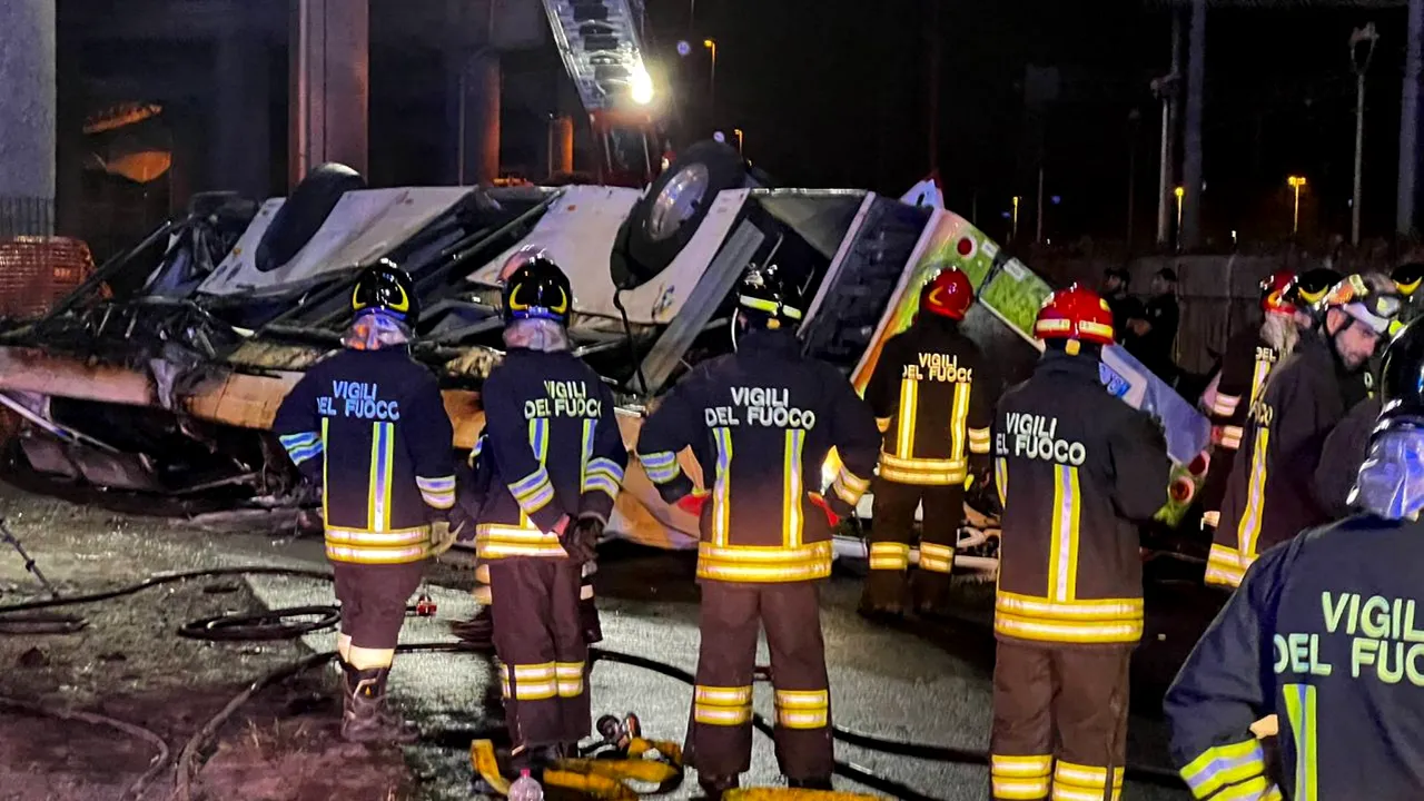 Patru români au murit în accidentul de autocar din Veneţia