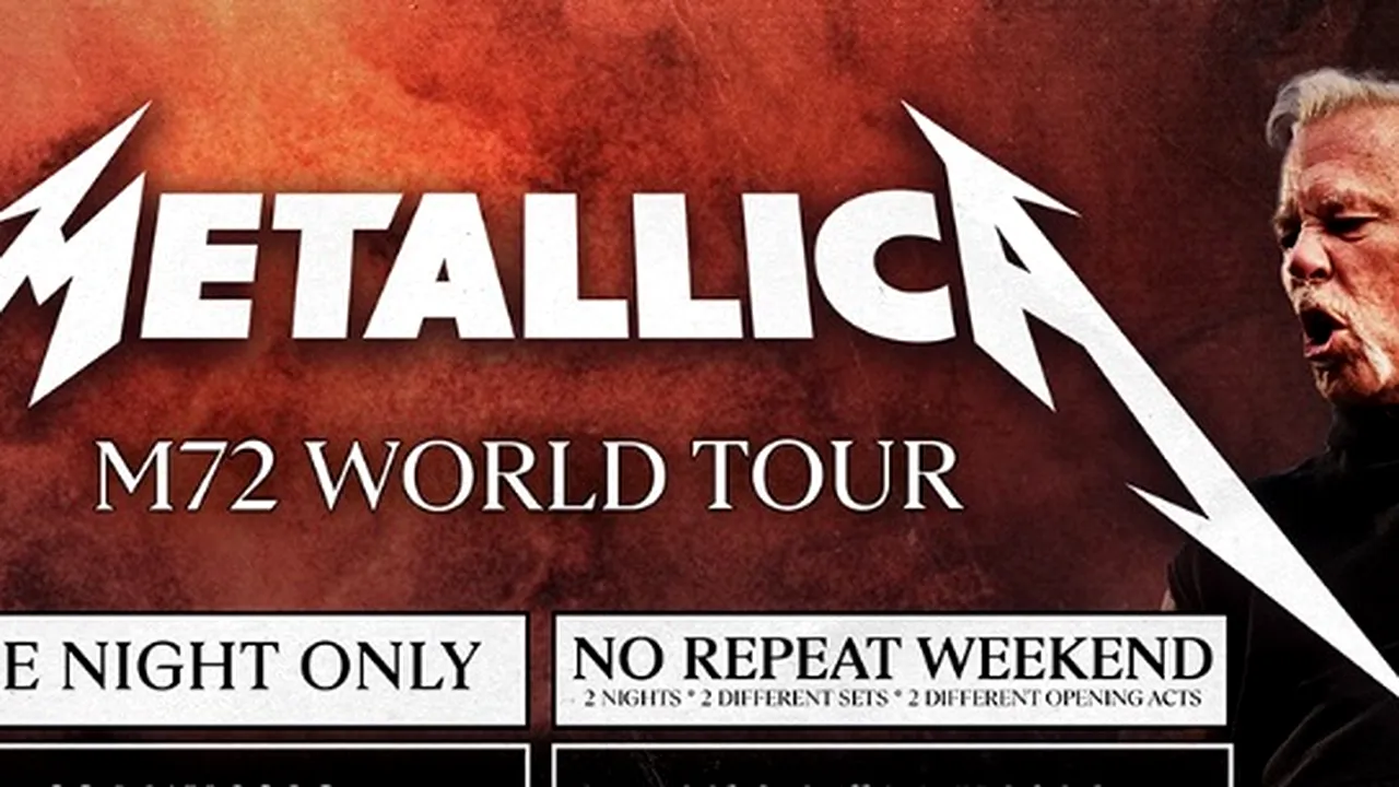 Cât costă biletele la concertul Metallica București 2026 de pe Arena Națională