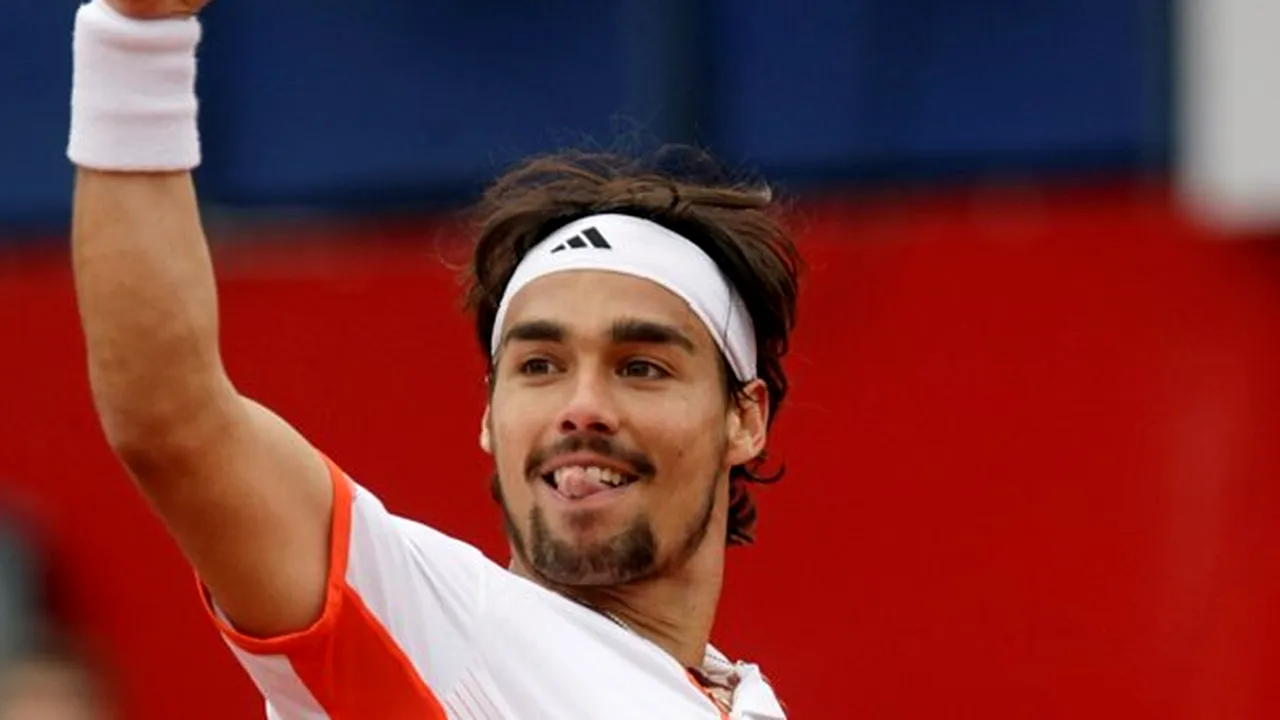 Fabio Fognini, al treilea semifinalist la Bucureşti