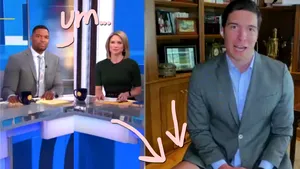 Munca de acasă nu e pentru toţi. Un reporter a intrat în direct de acasă fără pantaloni pe el. VIDEO