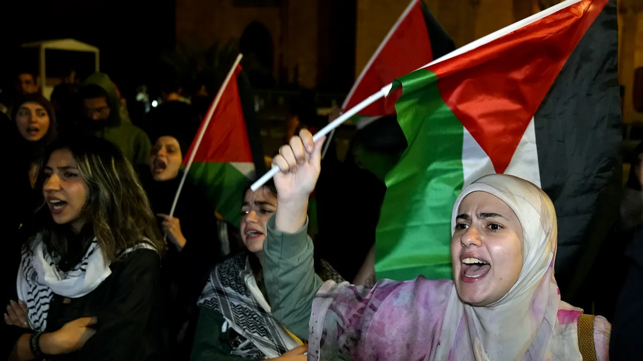 Peste 20.000 de persoane au mărşăluit prin Bruxelles în semn de susţinere pentru palestinieni