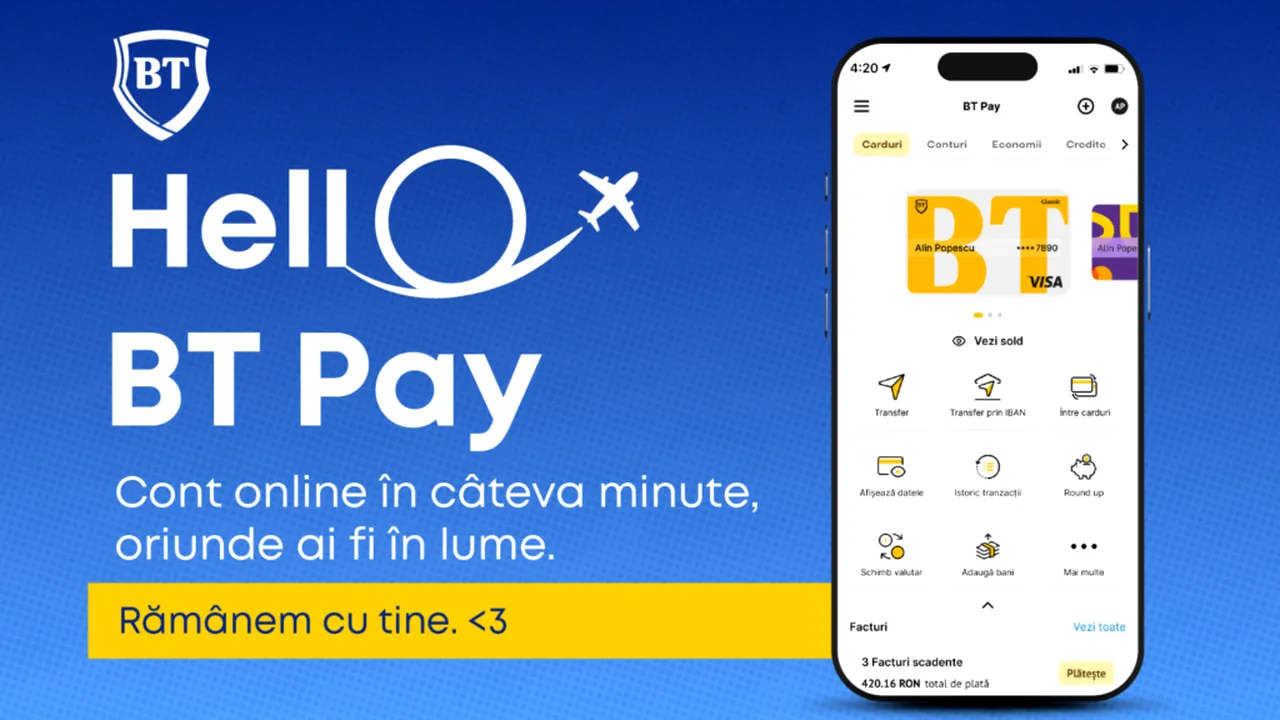 Banking fără frontiere: Cum îți deschizi cont la Banca Transilvania 100% online