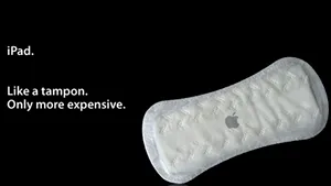 Noul gadget Apple, iPad, ţinta unui val de glume online legate de igiena feminină