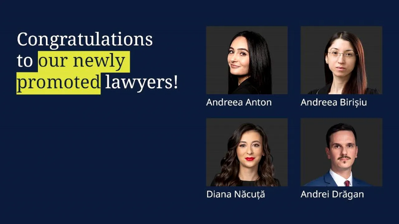 DLA Piper România anunță o serie de promovări în multiple arii de practică