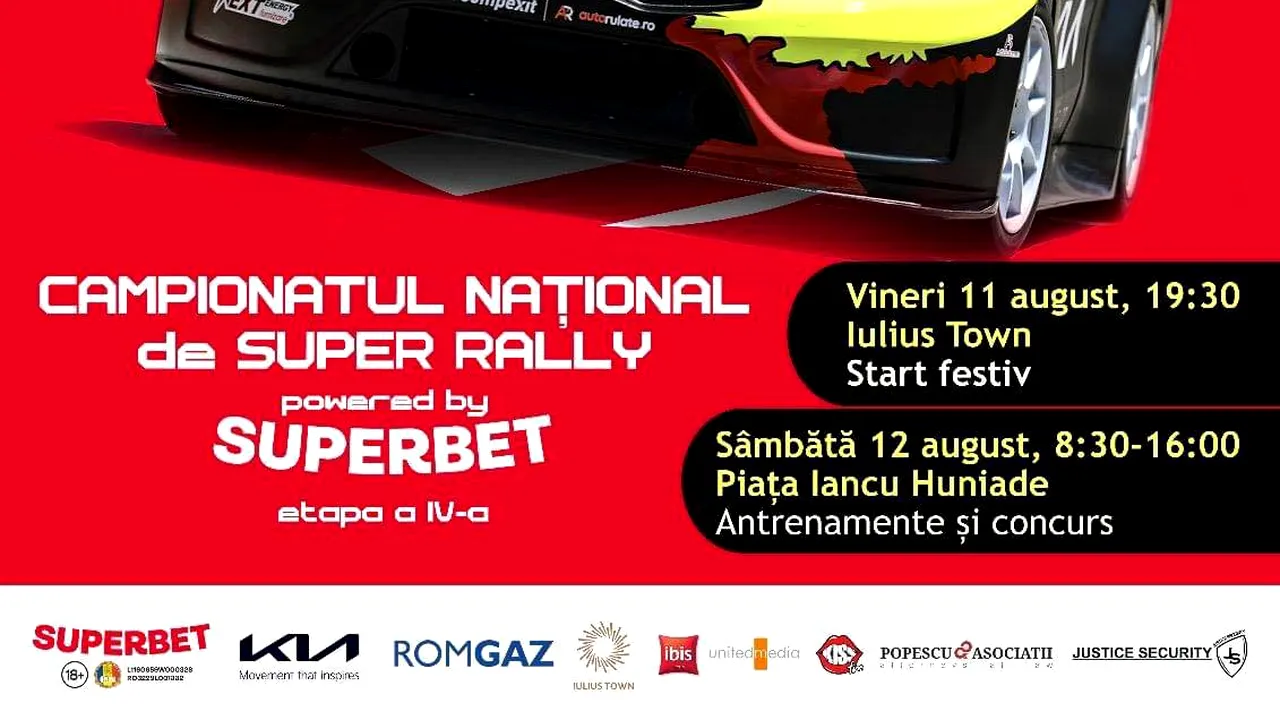 Etapă de Super Rally, în premieră, pe circuit urban în Timişoara

