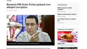 Ce scrie presa internaţională despre urmărirea penală a premierului Victor Ponta