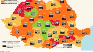Vezi cum vor ieşi judeţele României din criză