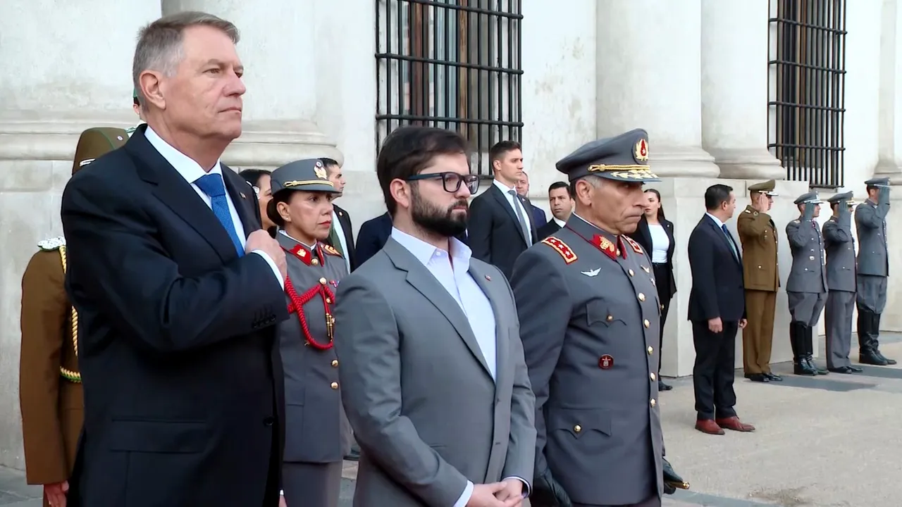 Klaus Iohannis, primit de omologul din Chile, Gabriel Boric
