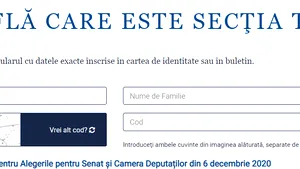 Cum afli la ce secţie de votare eşti arondat pentru alegerile parlamentare 2020