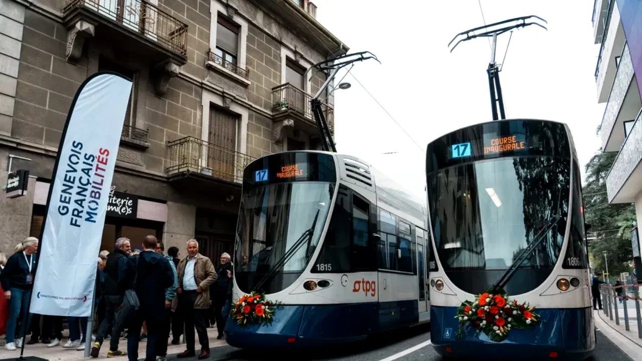 O linie de tramvai care leagă două țări europene a fost extinsă cu 1,2 kilometri
