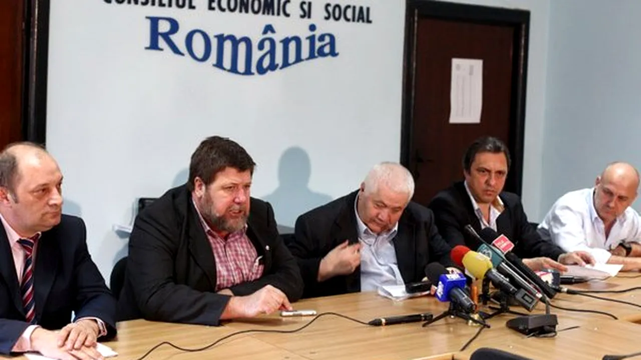Confederaţiile sindicale nu participă la CES. Pachetul de măsuri anticriză nu va primi aviz