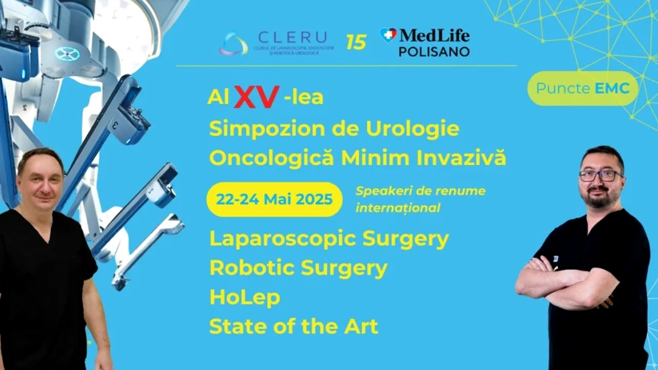 Chirurgia viitorului, acum. CLERU15 – congres internațional de chirurgie robotică urologică la Sibiu
