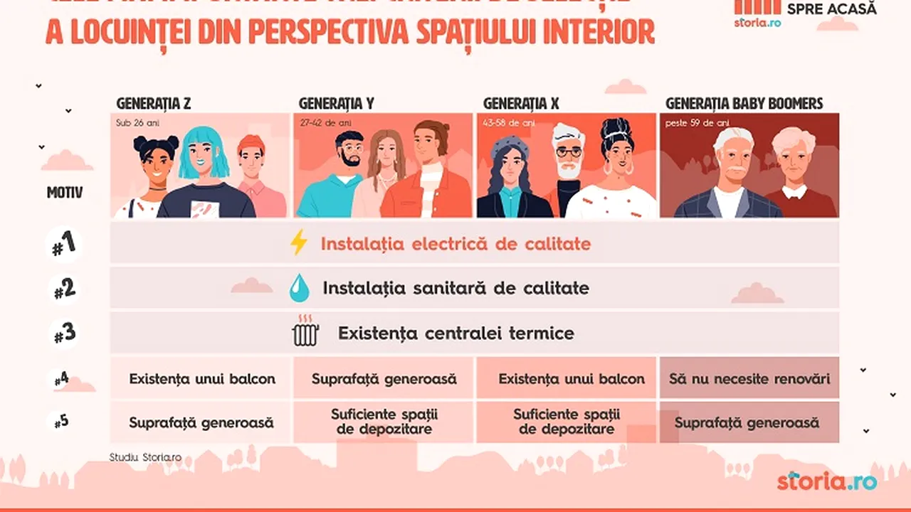 Studiu Storia.ro: Milenialii sunt dispuşi să investească cea mai mare sumă pentru locuinţe
