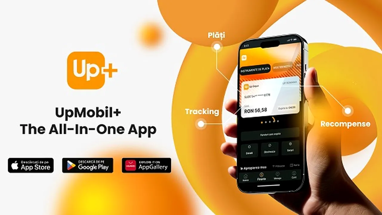 Up România lansează UpMobil+, aplicaţia „all-in-one” care aduce avantaje financiare