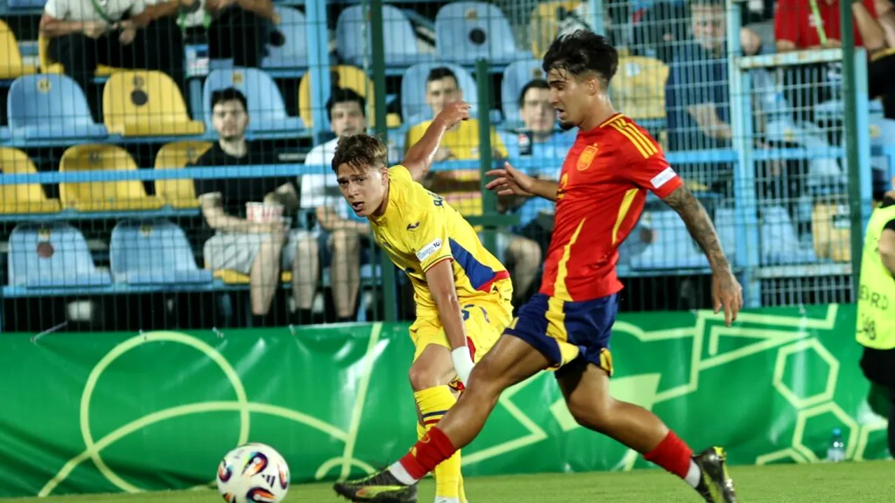Campionatul European U19. România a pierdut în fața Spaniei, campioana en-titre